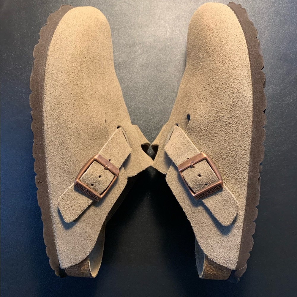 Birkenstock Boston Suede SFB Taupe 37 6-6.5